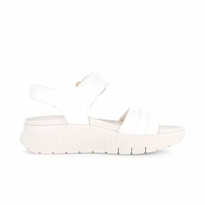 Gabor Women's 3.610 Billie Platform Sandal In Latte In White