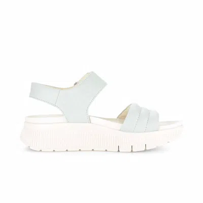 Gabor Women's 3.610 Billie Platform Sandal In Mint In Blue