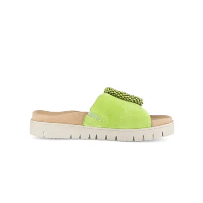 Gabor Women's 43.745 Slide Sandal In Green In Multi