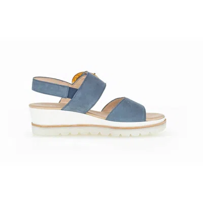 Gabor Women's 44.645 Wedge Sandal In Dark Blue