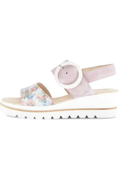 Gabor Women's 4.645 Wedge Sandal In Floral In Multi