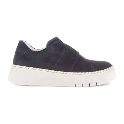 Gabor Women's 83.242 Retro Slip-on Sneaker In Dark Blue In Black