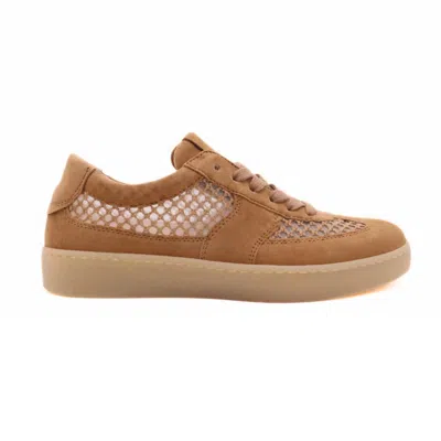 Gabor Women's 83.341 Rubber Sole Sneaker In Sattel 44 In Brown
