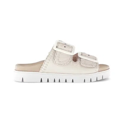 Gabor Women's 83.741 Suede Sandal In Creme 22 In Neutral