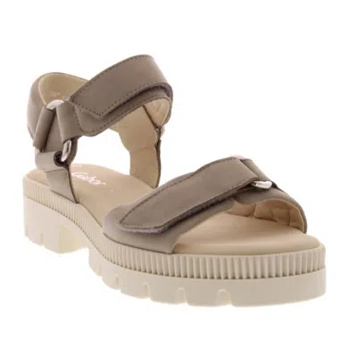 Gabor Women's 84.632 Suede Sandal In Taupe In Gray