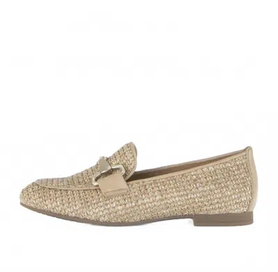 Gabor Women's 85.214.44 Raffia Loafer In Sand In Beige