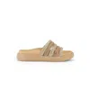 Gabor Women's Abbott Metallic Slide In Gold Combi In Multi