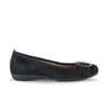 Gabor Buckled Flat In Black