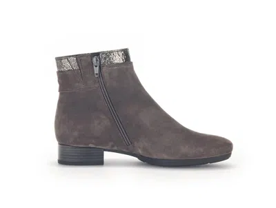 Gabor Women's Ankle With Zip Boots In Mohair/bronz In Gray