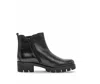 Gabor Women's Block Heel Leather Zip Bootie In Foulardc Schwarz In Black