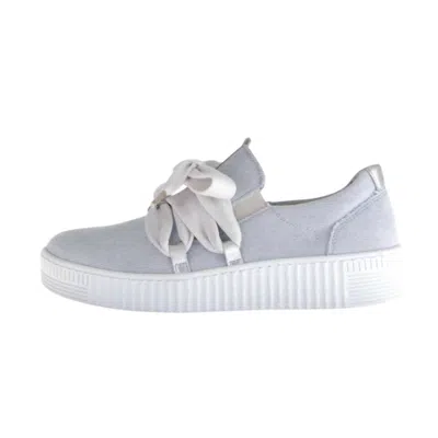 Gabor Women's Bow Sneaker In Sky