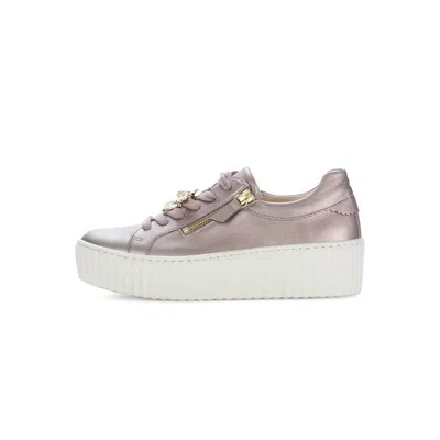 Gabor Women's Cara Bee Platform Sneaker In Rose Gold In Beige