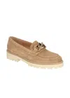 Shop Gabor Women's Chain Loafer In Natural In White