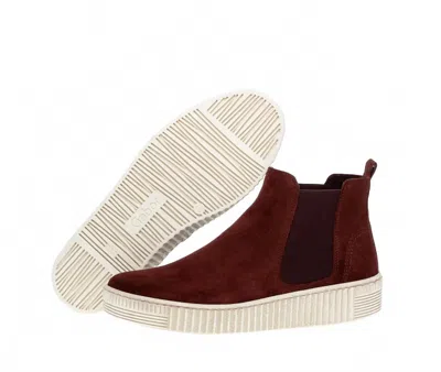 Gabor Women's Chelsea Bootie In Red In Burgundy