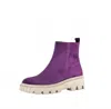 Gabor Women's Combat Boots In Dark Orchid In Purple