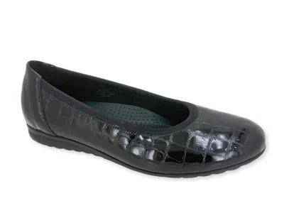 Gabor Women's Croc Ballet Flats In Black