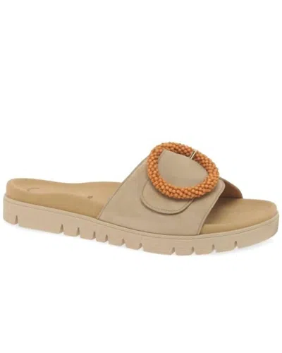 Gabor Women's Everly Mule Sandal In Caramel In Orange