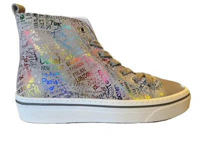 Gabor Women's High Top Sneaker In Multi/desert/panna