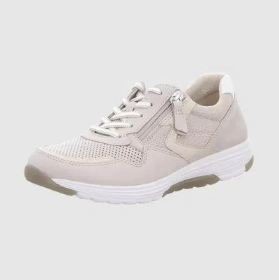 Gabor Women's Lace-up Shoes In Powder/white In Neutral