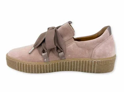 Gabor Women's Lace Up Sneakers In Rose In Pink