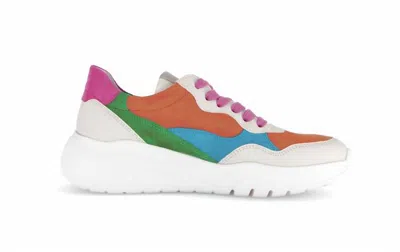 Gabor Women's Lace-up Sneaker In Multi-combination Cream