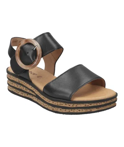 Gabor Women's Leather Sandal In Black