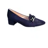 GABOR WOMEN'S LOAFERS IN NAVY /W GOLD LINK