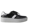 Gabor Women's Low-top Sneaker In Black/silver In Black