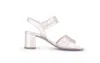 Gabor Women's Medium Block Heel Sandal In Metallic In Multi