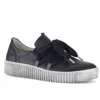 Gabor Leather Platform Sneaker In Black