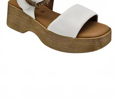 Gabor Women's Nancy Leather Platform Sandals In White