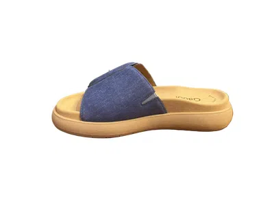 Gabor Women's Open Toe Slip On Sandals In Jeans In Blue