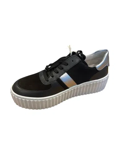 Gabor Women's Platform Sneakers In Black/silver