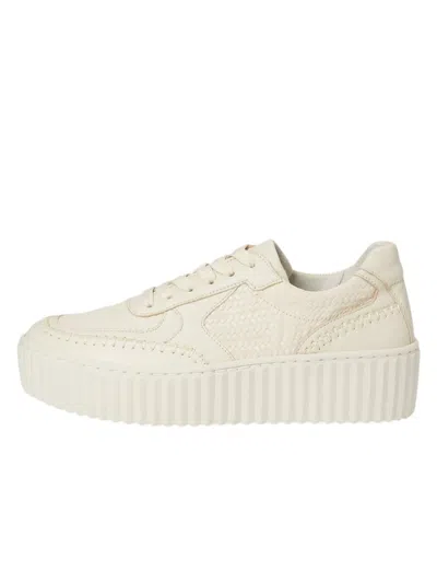 Gabor Women's Platform Tennis Shoe In Panna In White