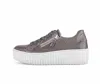 Gabor Women's Platform Tie Sneaker In Full Lack Grey In Grey