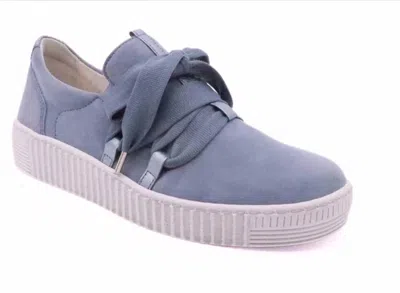 Gabor Women's Ribbon Sneaker In Light Blue In Multi