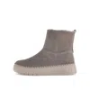 Gabor Genuine Shearling Lined Platform Bootie In Gray