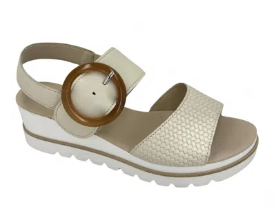 Gabor Women's Sandal 4-645-22 In Cream In White