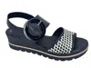 Gabor Women's Sandal 4-646-27 In Black/white In Multi