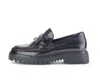 Gabor Women's 35.231.27 Penny Loafer In Black Quilted Leather In Black