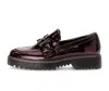 Gabor Chunky Hell City Loafer In Rock Lack/burgundy In Black