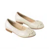 Gabor Women's Slip On Flats In Latte Patent