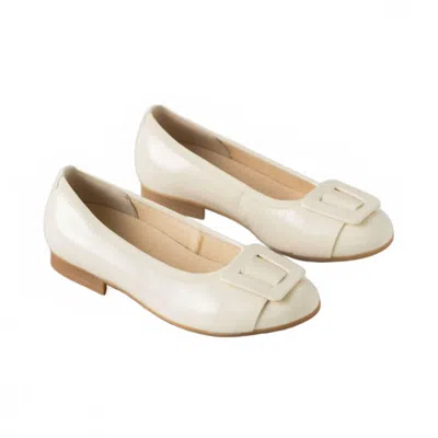 Gabor Women's Slip On Flats In Latte Patent In Blue
