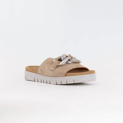 Gabor Women's Slip On Sandal In Caramel