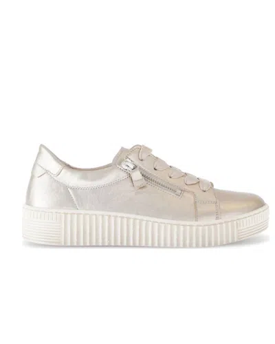 Gabor Women's Stephanie Sneaker In Pewter In Silver