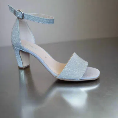 Gabor Women's Strappy Heeled Sandal In Silver Metallic