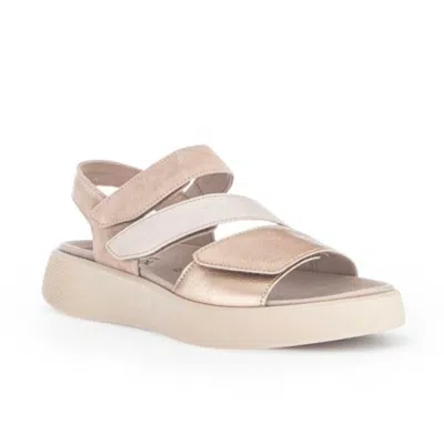 Gabor Women's Strappy Sandals In Champagne In Beige