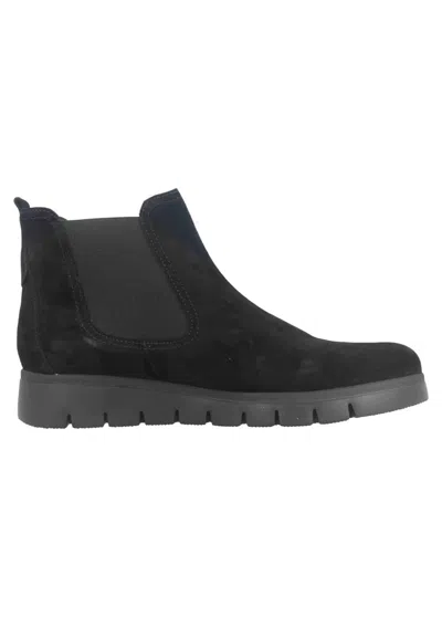 Gabor Women's Suede Ankle Boot In Black Dreamvelour In Multi