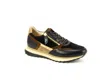 Gabor Women's Trendy Sneaker In Black/whiskey In Multi