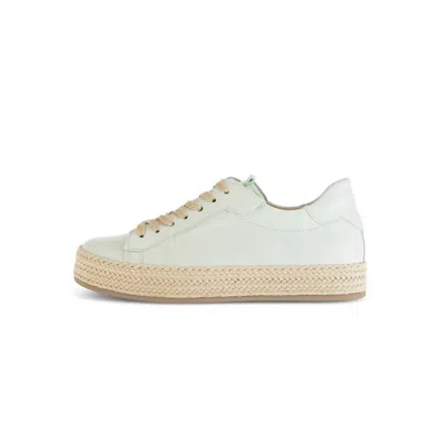 Gabor Women's Woven Sole Sneaker In Nappa Mint In Multi